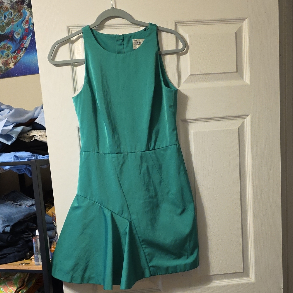Milly of New York Asymmetrical Green Dress